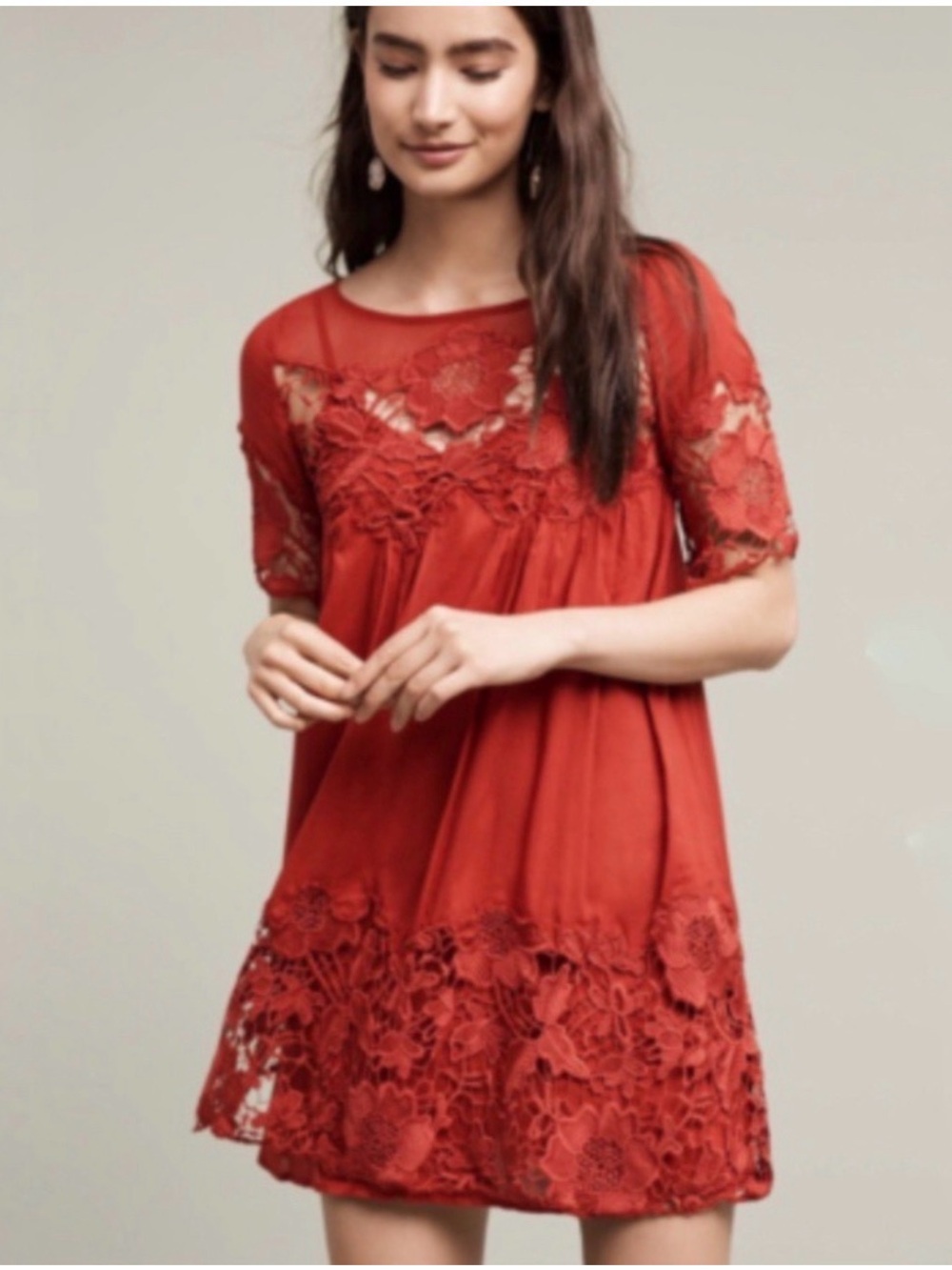 HOLDING HORSES Magnolia Lace Mini Dress